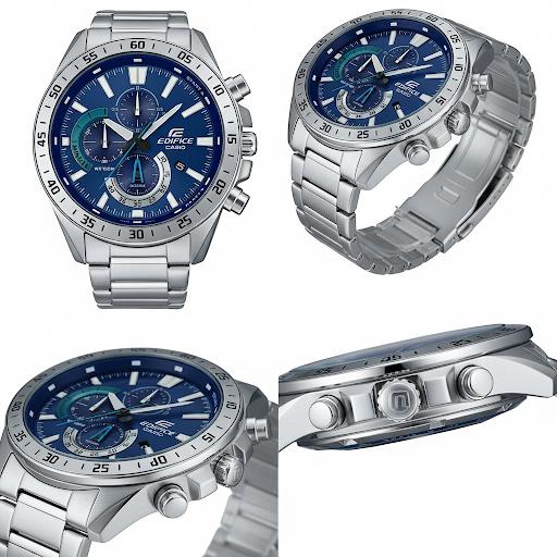 Casio Men's Chronograph Quartz Watch with Stainless Steel Strap EFV-620D-2AVUDF