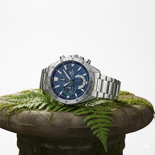 Casio Men's Chronograph Quartz Watch with Stainless Steel Strap EFV-620D-2AVUDF